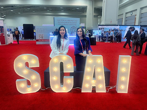 Two of our residents during their trip to the SCAI conference.